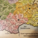 Puzzle France couleur TL Auvergne Rhone Alpes et Occitanie